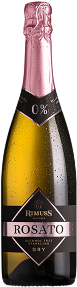 2025 Rimuss - Rosato Sparkling Dry ohne Alkohol "Best of Show Rosé Sparkling " Mundus Vini Gold 2026