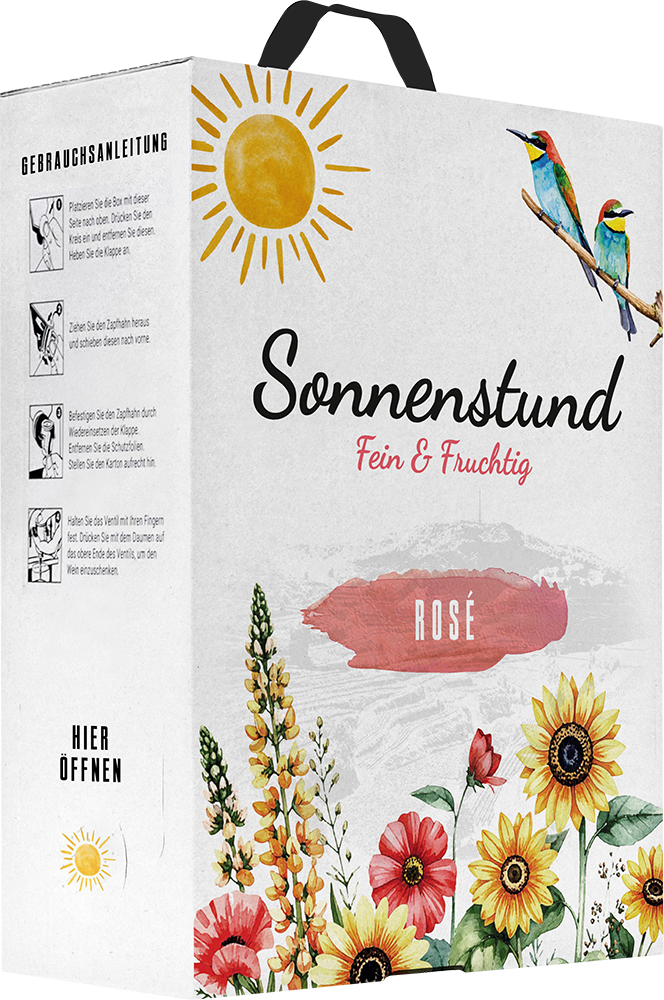 2025 Sonnenstund Rosé, Bag-in-Box, fein & fruchtig, 3,0 L