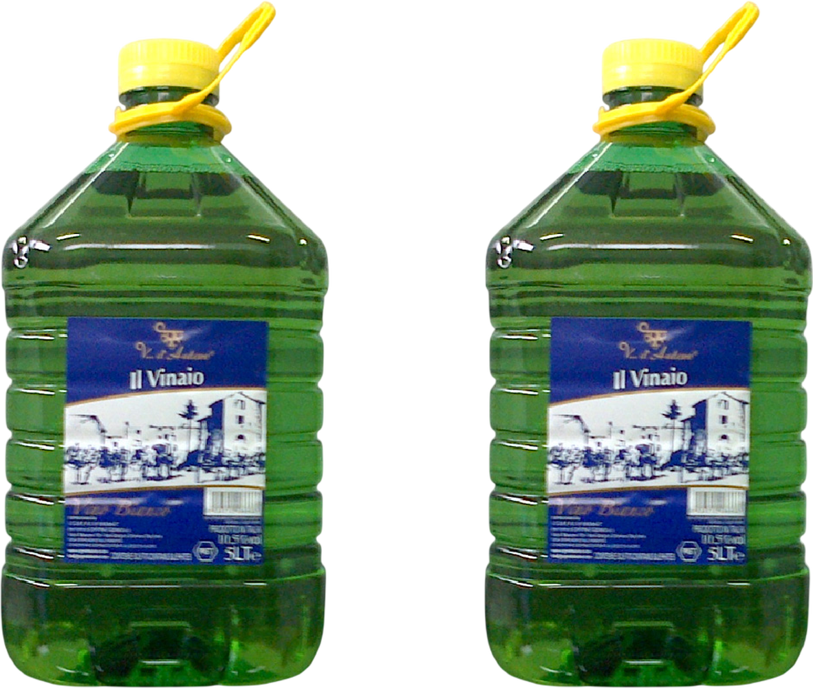 Box 2 x Dama Pet 5 Litri Vino Bianco Campania (Tot. 10 Litri) 3,0 L