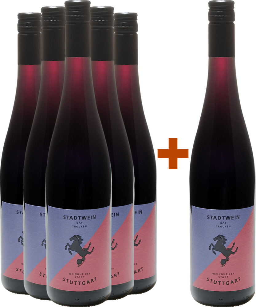 5+1 Paket Stadtwein Rot BIO