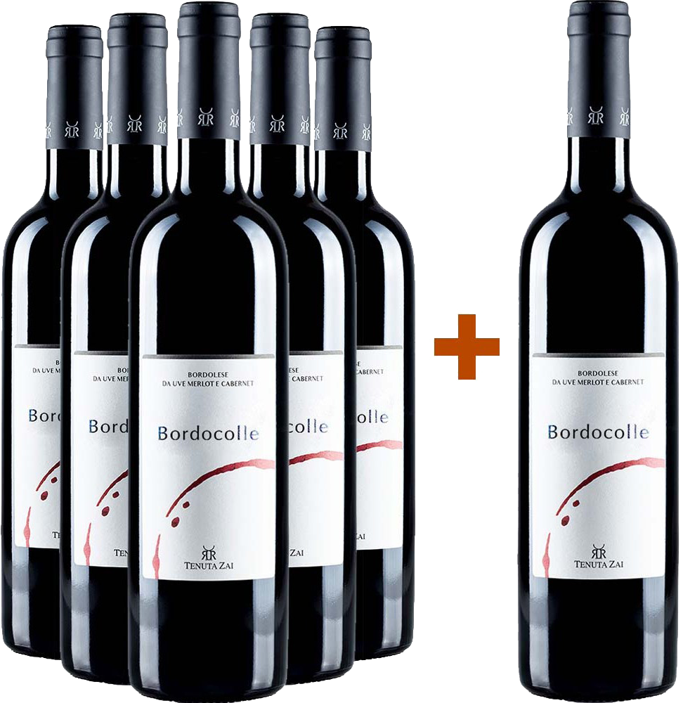 5+1 Paket Bordocolle Rosso Merlot Cabernet Veneto IGP