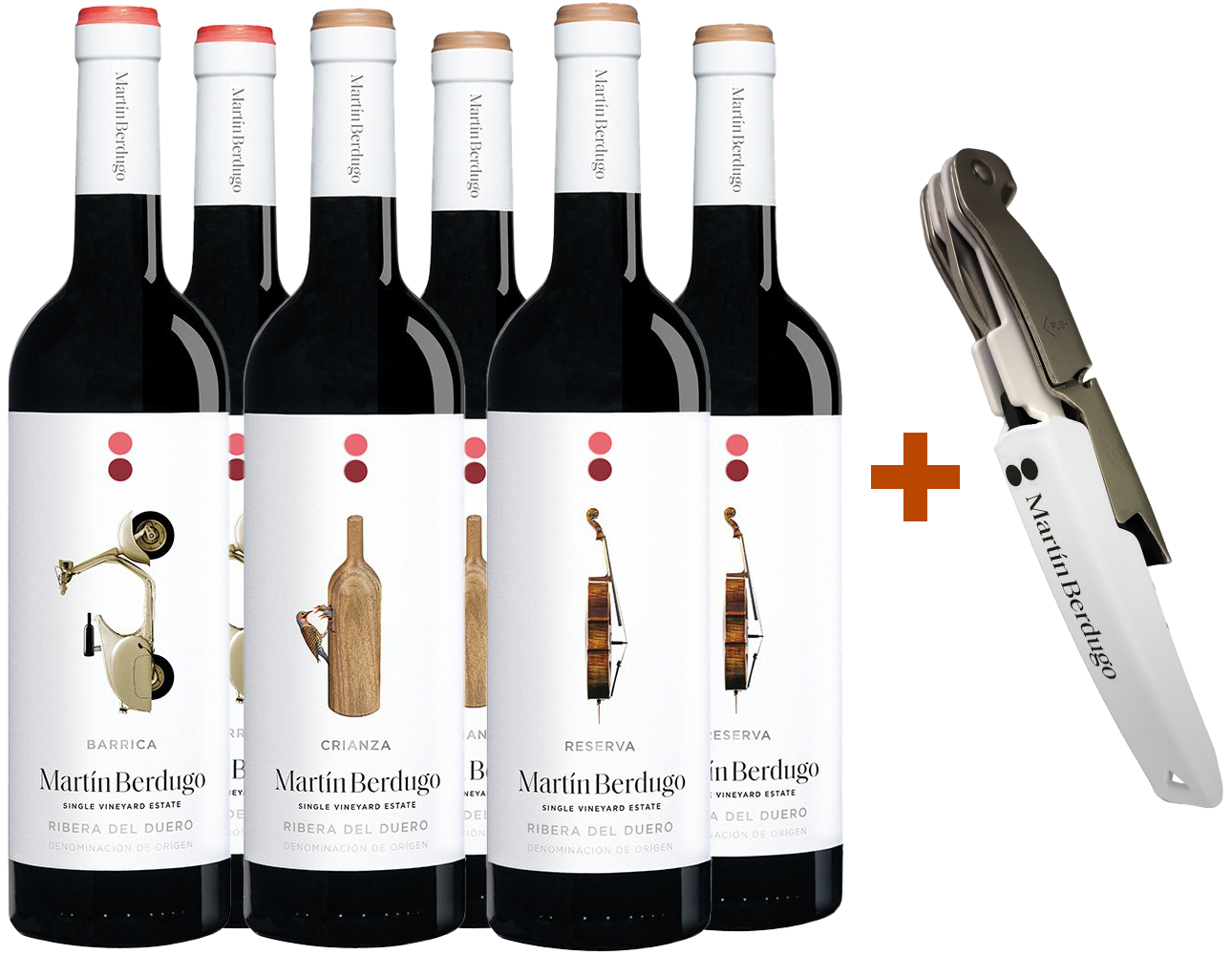 Pack Degustación Martín Berdugo Ribera del Duero DO (+ sacacorchos de regalo)