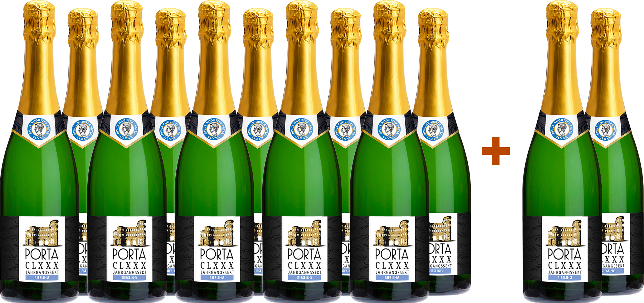 10+2 Paket Porta CLXXX Riesling Jahrgangssekt