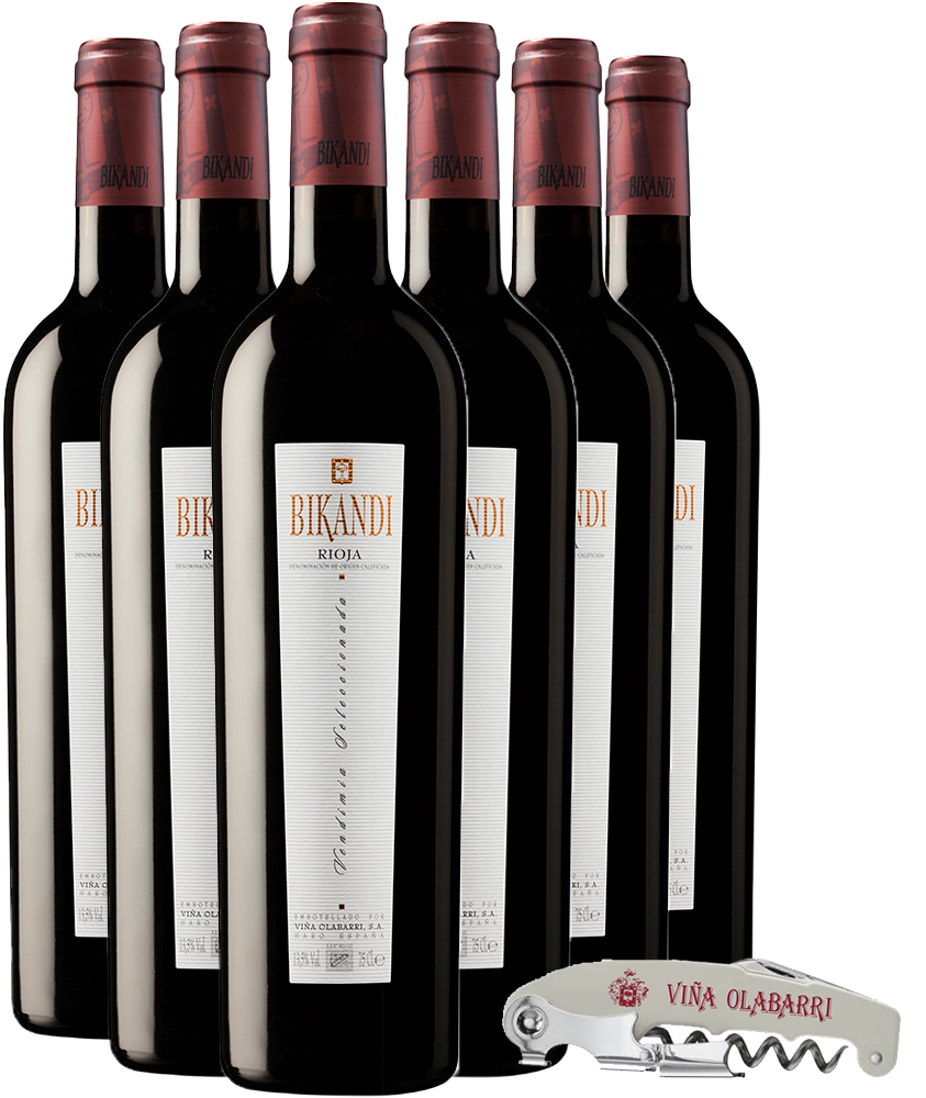 Aktionspaket Bikandi Reserva Vendimia Seleccionada Rioja DOCa (+ Korkenzieher als Geschenk)