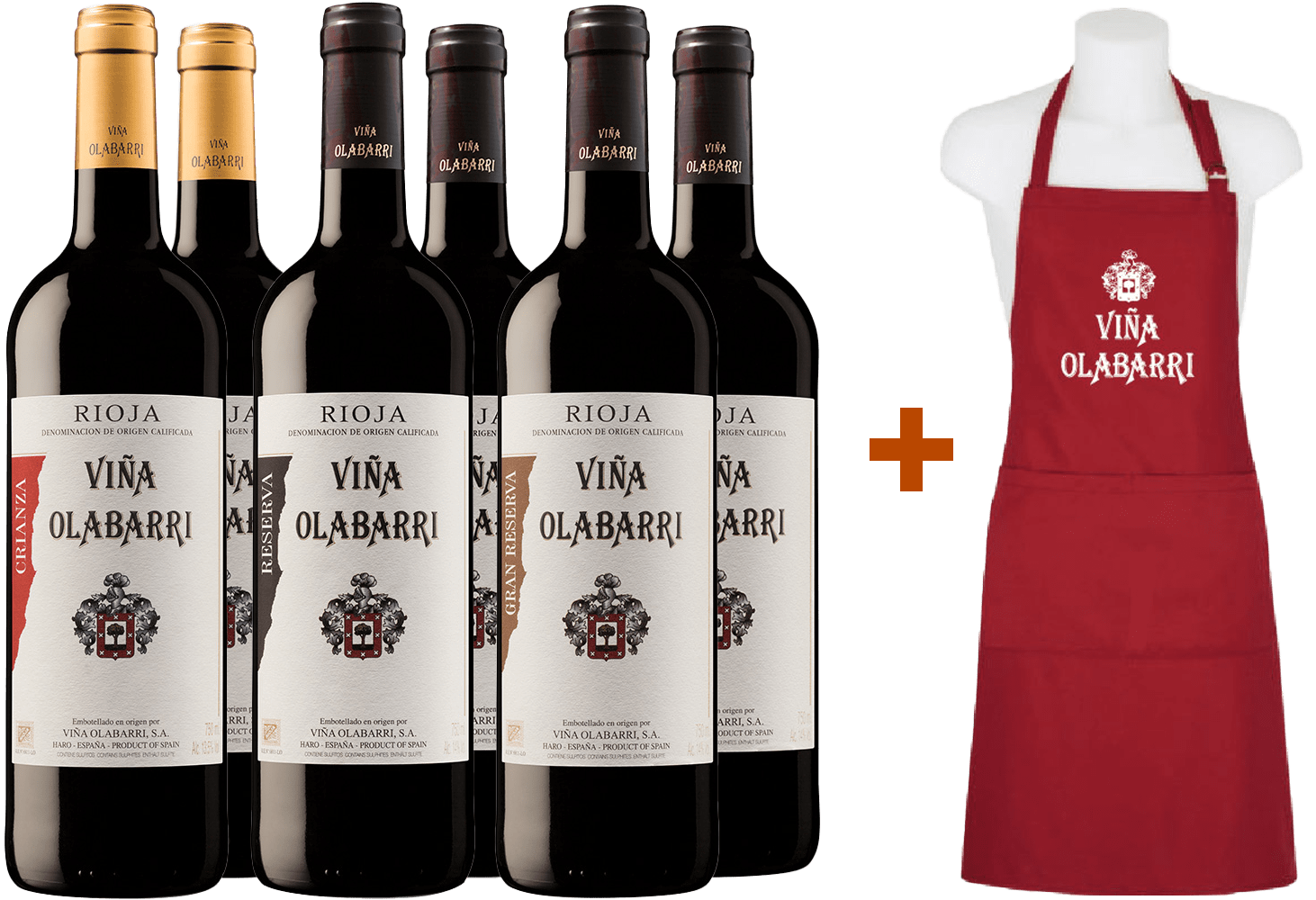 Spezialpaket Bodegas Olabarri + kostenloses Schürzen-Geschenk