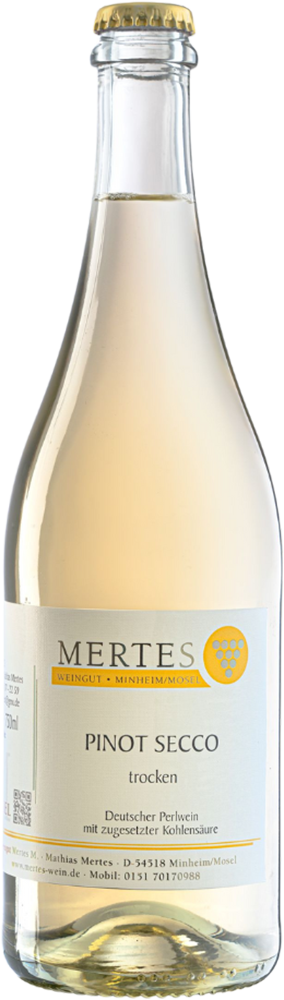 Pinot Secco Cuveé mit zugesetzter Kohlensäure