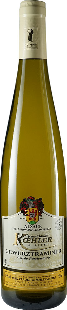 2022 Gewurztraminer "Cuvée Particulière" Alsace AOP