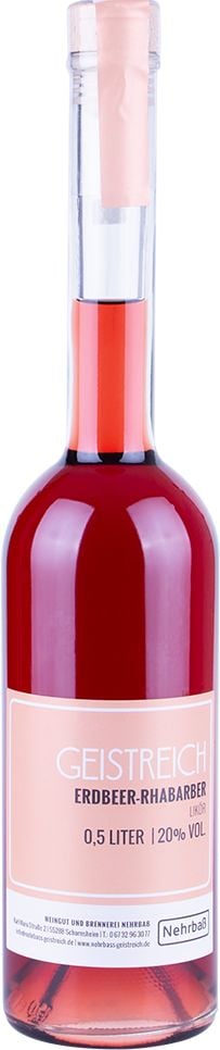 Erdbeer-Rhabarber Likör 0,5 L