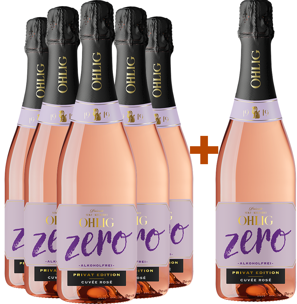 5+1 Paket OHLIG Zero Rosé