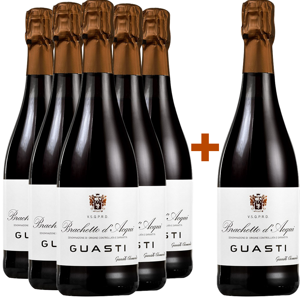 5+1 Brachetto d'Acqui Spumante DOCG-Paket