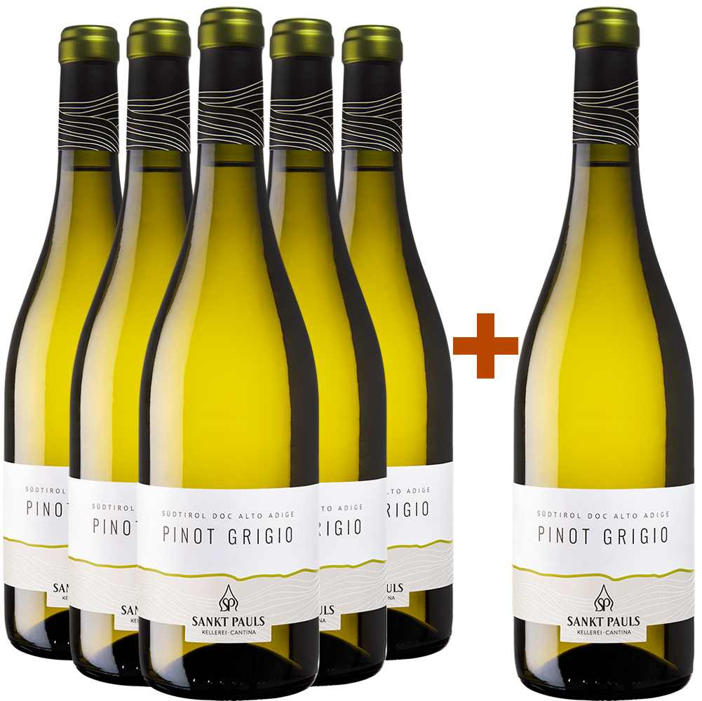 5+1 Paket Pinot Grigio Alto Adige DOC