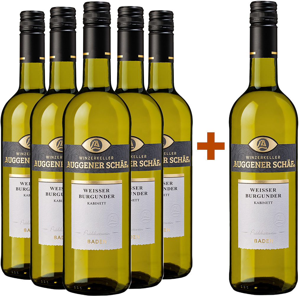 5+1 Paket Weißer Burgunder Kabinett lieblich