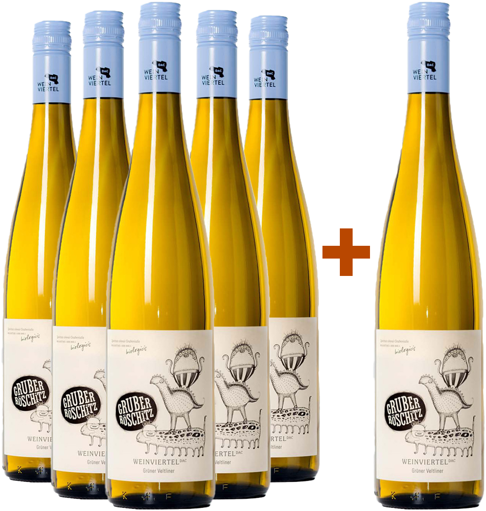 5+1 Paket Grüner Veltliner Weinviertel DAC trocken BIO BIO