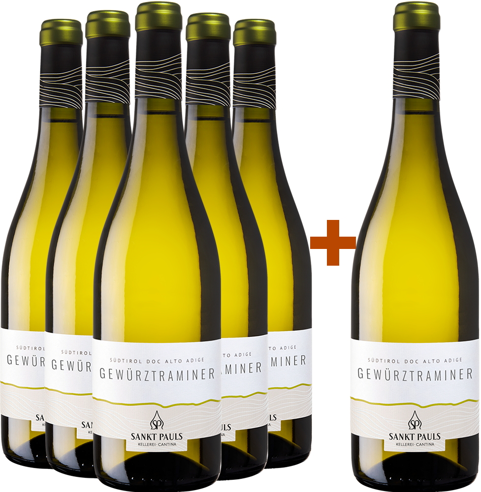 5+1 Paket Gewürztraminer Alto Adige DOC