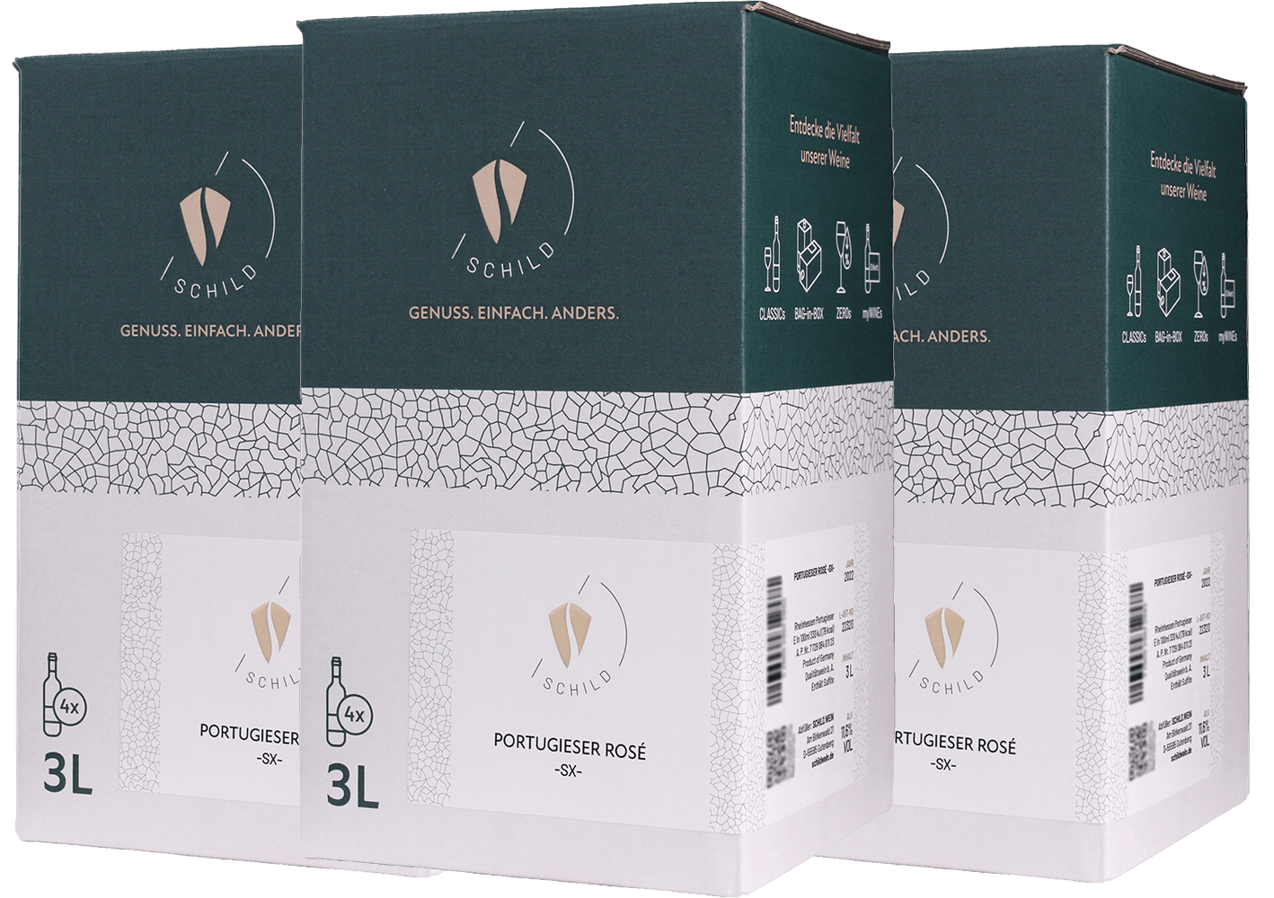 Bag-in-Box (BiB)-Paket 2024 Portugieser Rosé -SX- trocken