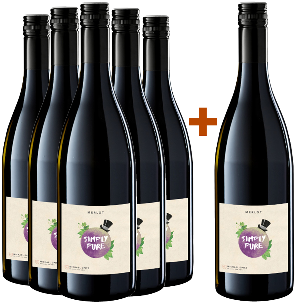 5+1 Paket Merlot "Simply Pure" BIO BIO
