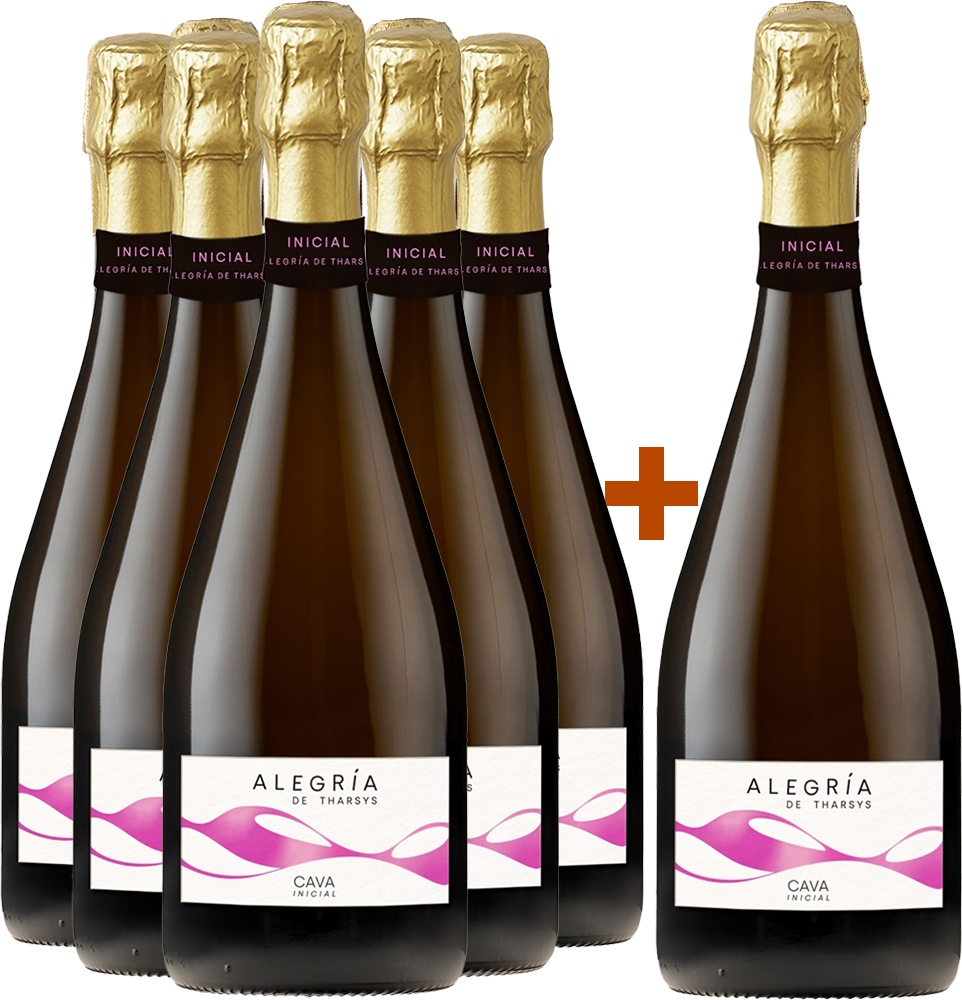 Aktionspaket 5+1 Alegria de Tharsys Cava DO