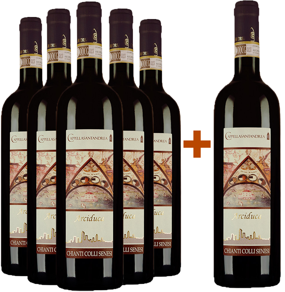 5+1 Paket Arciduca Chianti Colli Senesi DOCG BIO