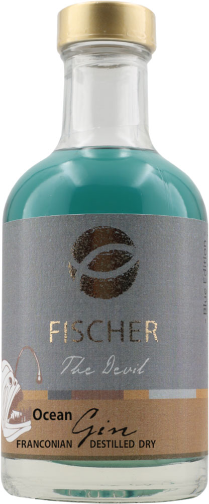 Gin Ocean Franconian Destilled Dry (Blauer Gin klein) 0,2 L