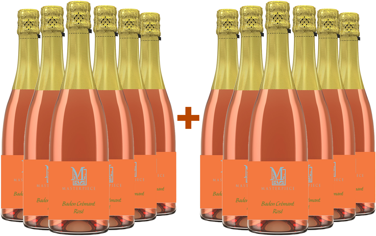 6+6 Paket Masterpiece Baden Rosé brut