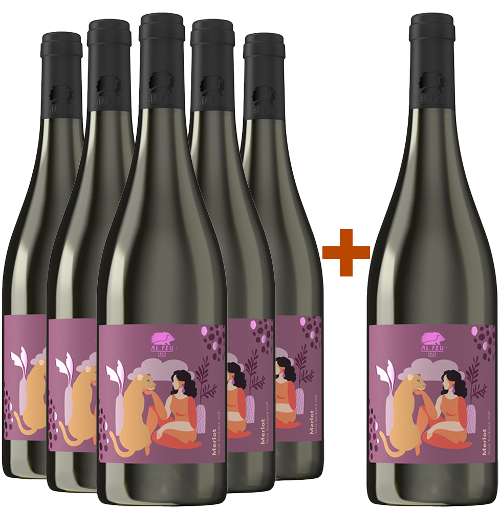 5+1 Paket Merlot Terre Siciliane IGP