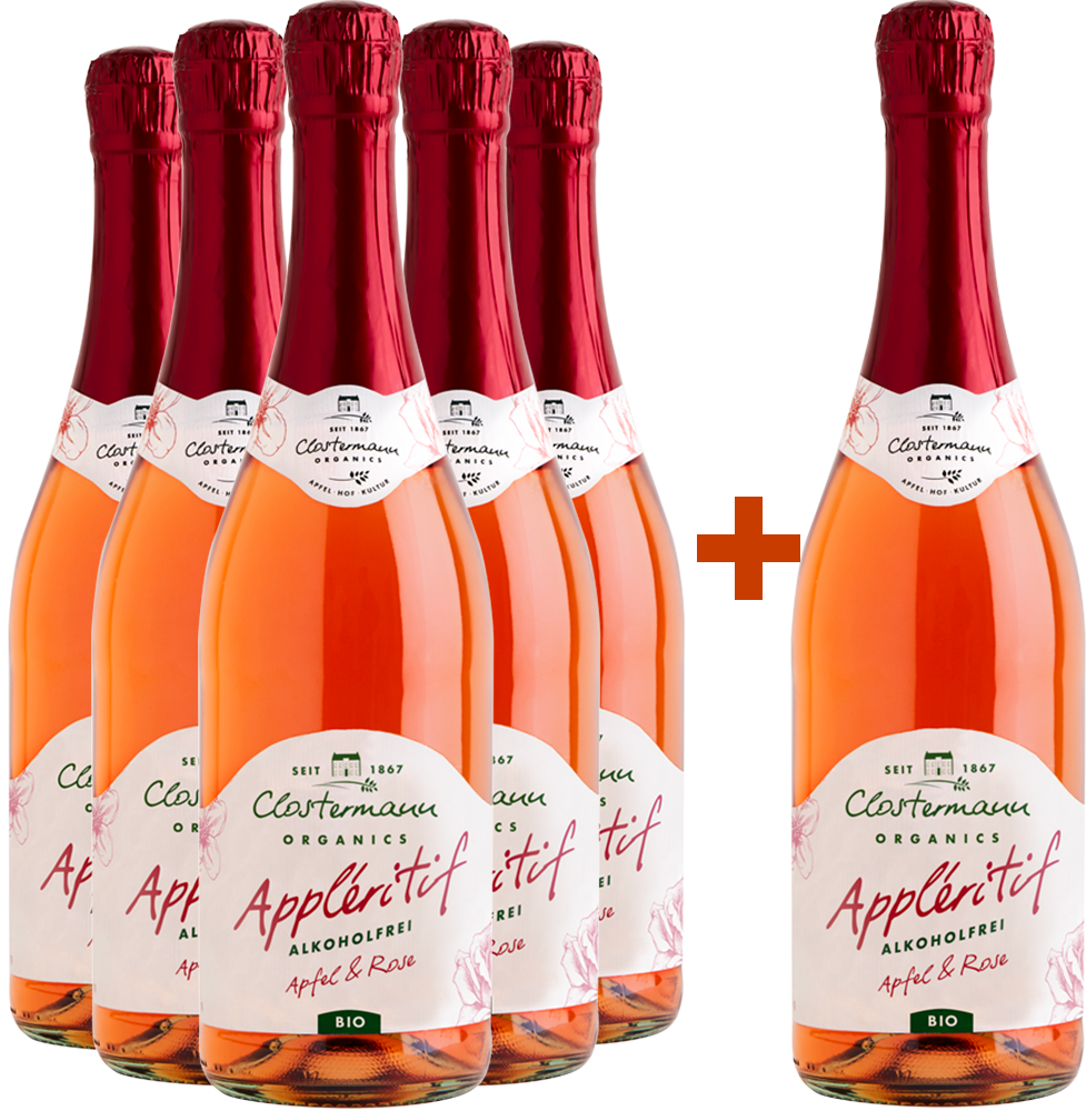 5+1 Paket Applértif Apfel & Rose BIO BIO