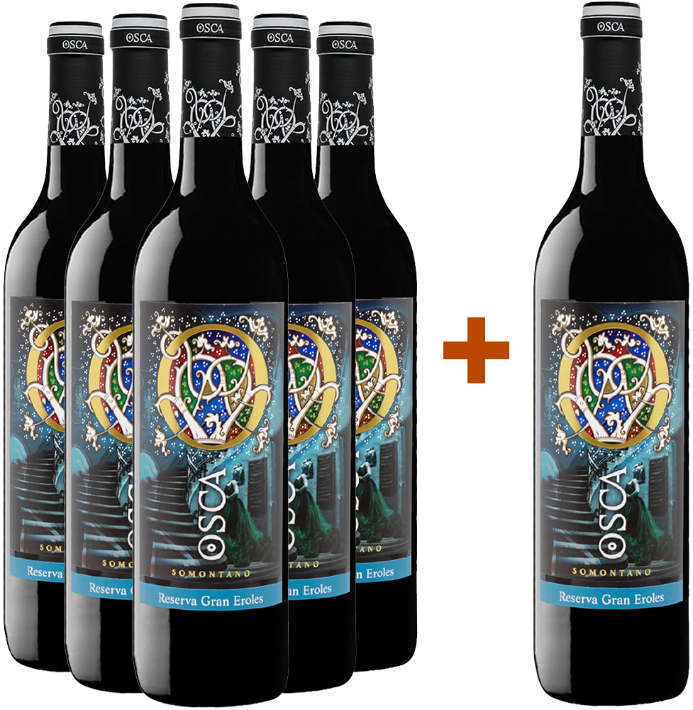 Aktionspaket 5+1 Bodegas Osca Reserva Somontano DO