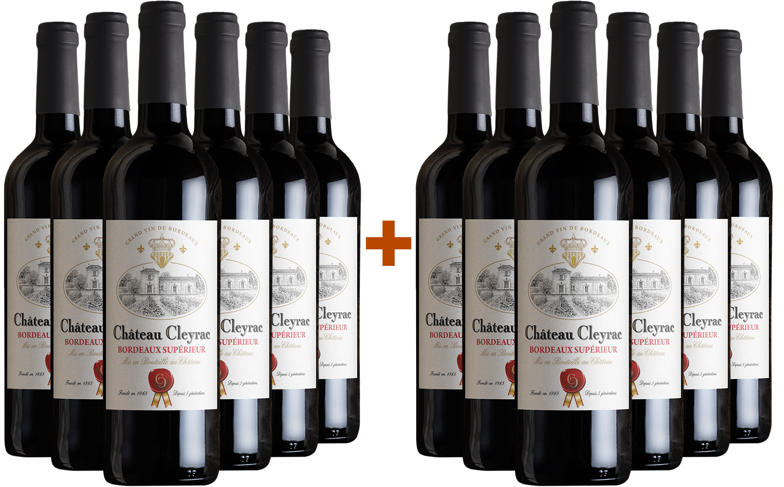 6+6 Château Cleyrac Bordeaux Supérieur AOP