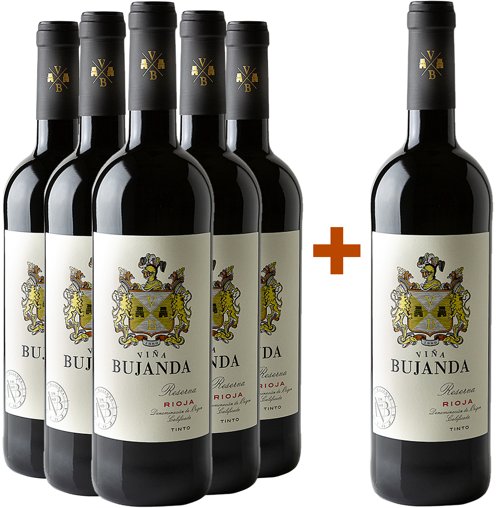 5+1 Aktionspaket Viña Bujanda Reserva Rioja DOCa
