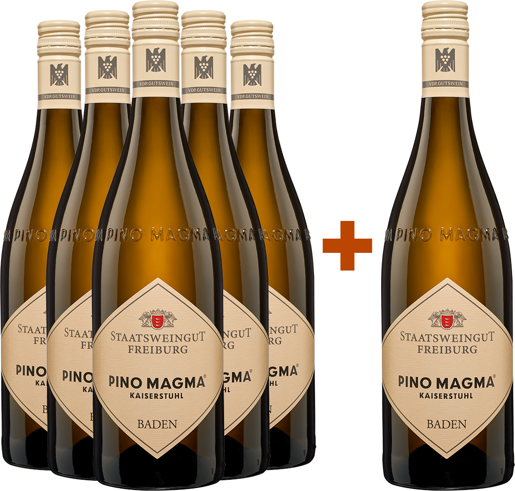 5+1 Paket Pino Magma Kaiserstuhl Weiß- und Grauburgunder Cuvée