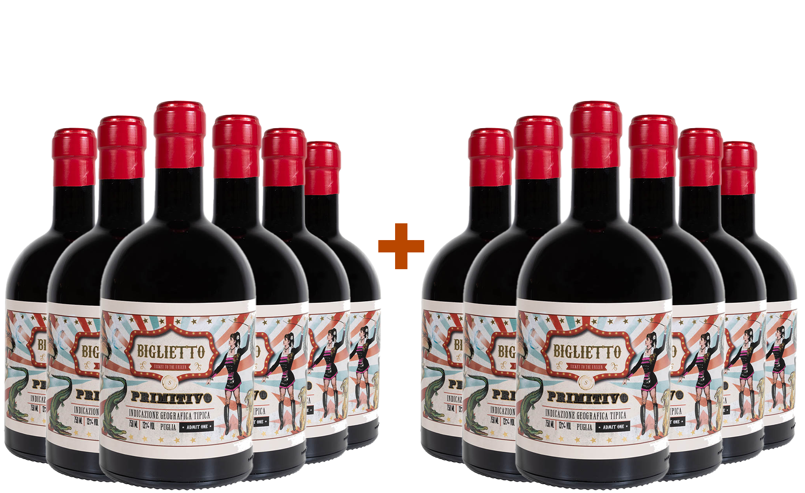 6+6 Paket Biglietto Primitivo Puglia IGP