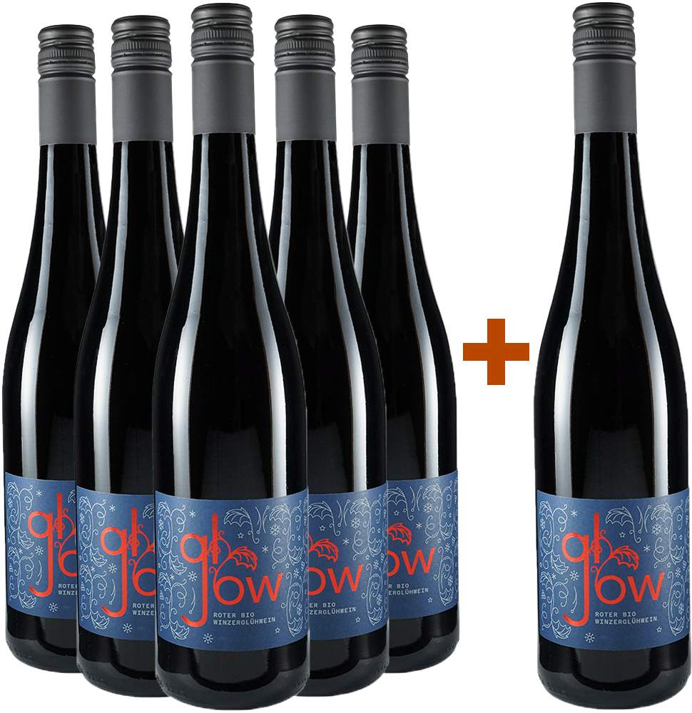 5+1 Paket Glühwein Glow rot BIO