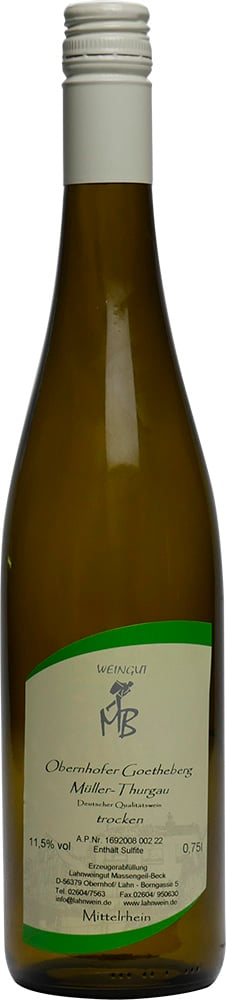 2021 Obernhofer Goetheberg Müller-Thurgau Qualitätswein
