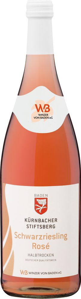 Winzer von Baden 2021 Schwarzriesling Rosé Kürnbacher Stiftsberg halbtrocken 1,0 L