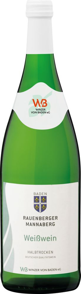 Winzer von Baden  Weißwein-Cuvée Rauenberger Mannaberg halbtrocken 1,0 L