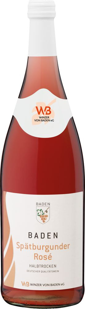 Winzer von Baden 2022 Spätburgunder Rosé Baden halbtrocken 1,0 L