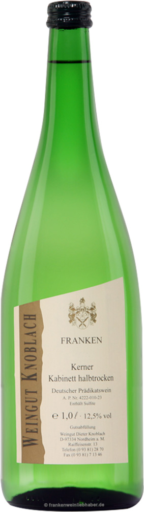 Knoblach 2022 Kerner Kabinett halbtrocken 1,0 L