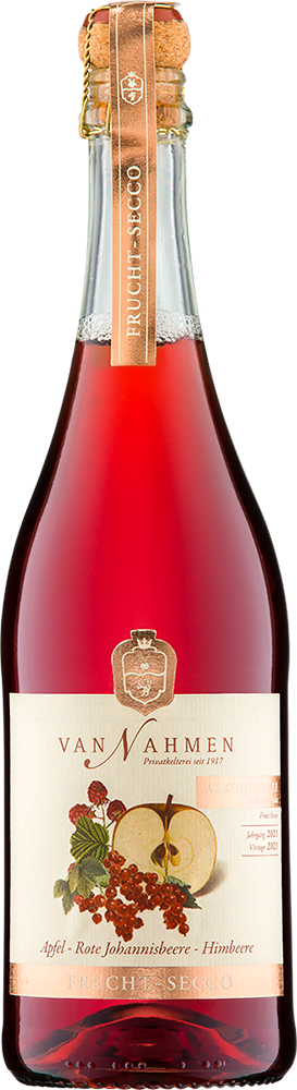 Frucht-Secco Apfel-Rote Johannisbeere Himbeere alkoholfrei - Obstkelterei van Nahmen