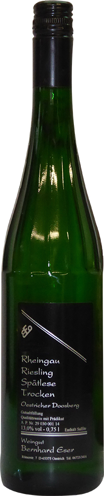 Bernhard Eser 2013 Oestricher Doosberg Riesling Spätlese trocken