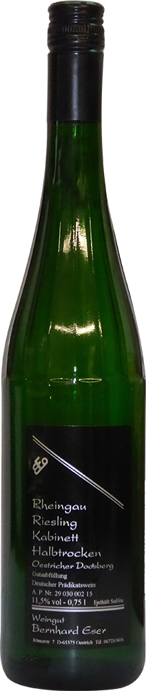 Bernhard Eser 2014 Oestricher Doosberg Riesling Kabinett halbtrocken