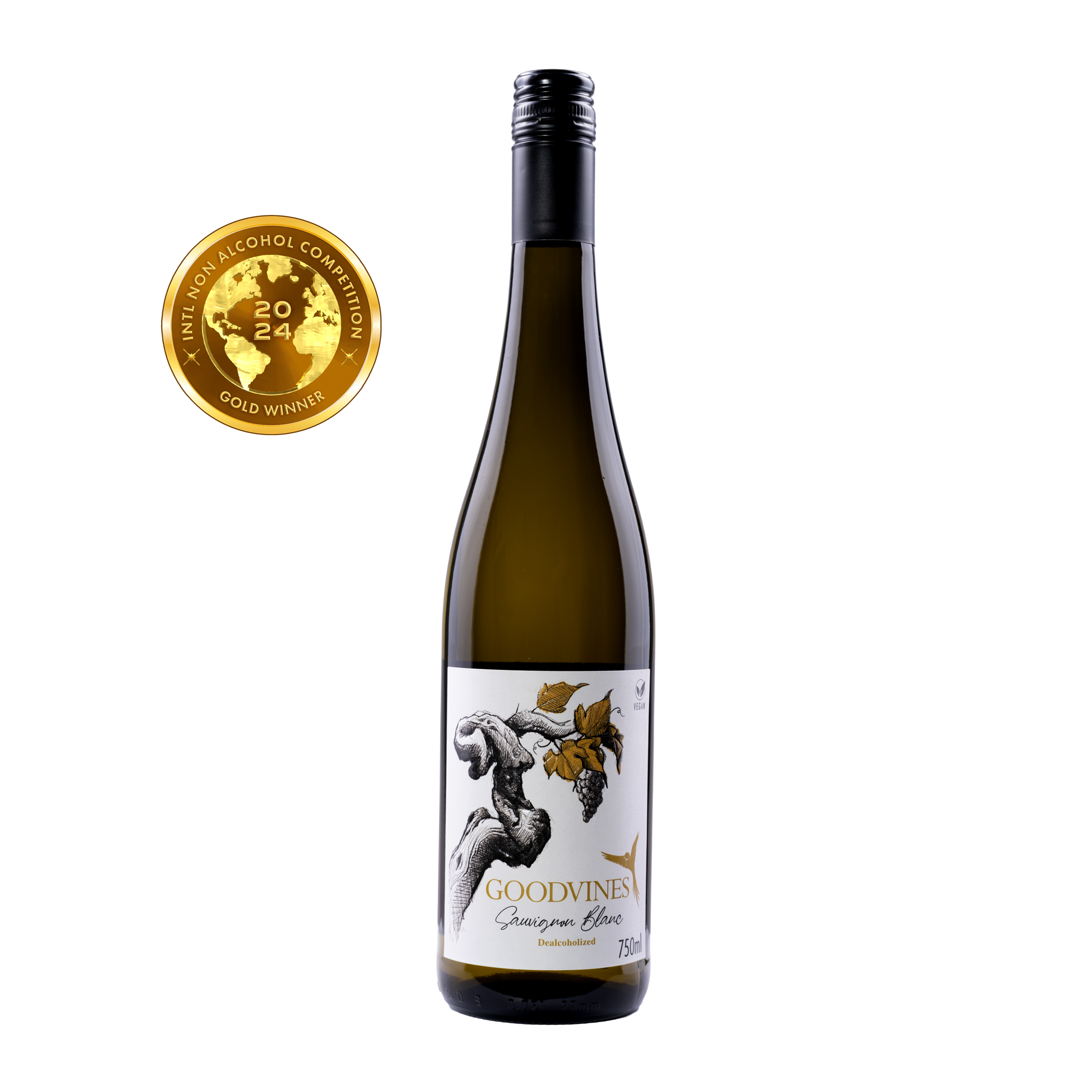 alkoholfreier Sauvignon Blanc (Vegan & Halal) halbtrocken - Goodvines