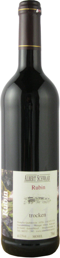 2015 Rubin Cuvée von Dornfelder und Spätburgunder trocken - Weingut Albert Schwaab