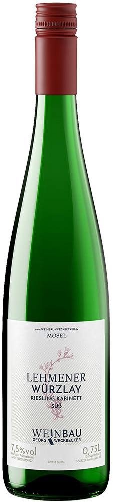 Weckbecker 2021 Lehmener Würzlay Riesling Kabinett süß