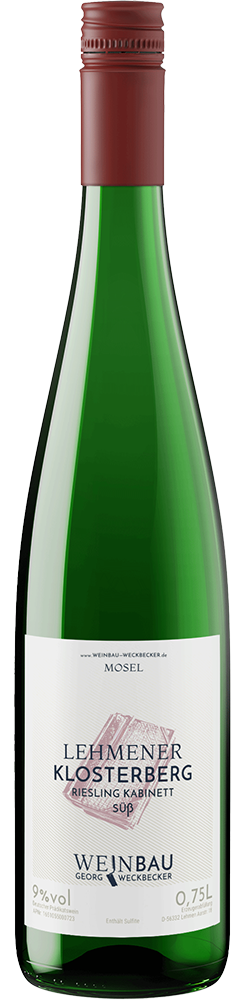 2022 Lehmener Klosterberg Riesling Kabinett süß süß - Weinbau Weckbecker