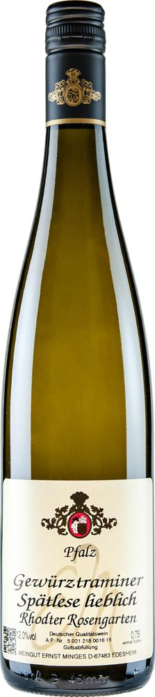 Ernst Minges 2019 Gewürztraminer Spätlese lieblich