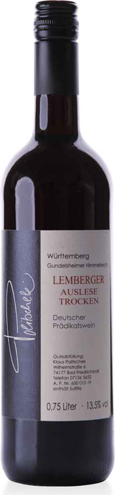 Politschek 2018 Gundelsheimer Lemberger Auslese trocken