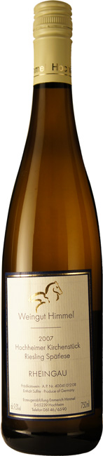 2007 Hochheimer Kirchenstück Riesling Spätlese - Weingut Himmel