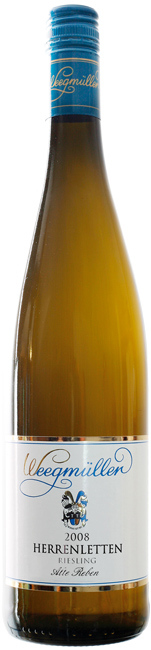 2013 Herrenletten Riesling Alte Reben Trocken - Weingut Weegmüller