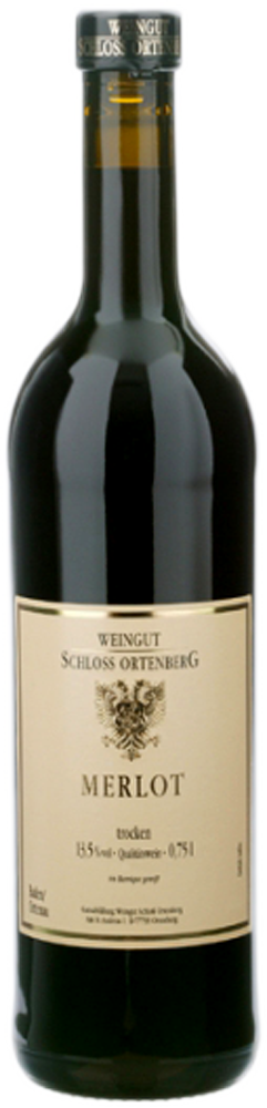 2014 Merlot QbA trocken - großes Holzfass - Weingut Schloss Ortenberg