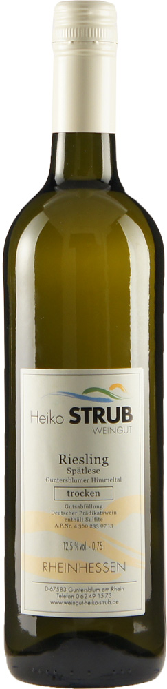 Heiko Strub 2021 Riesling Spätlese trocken